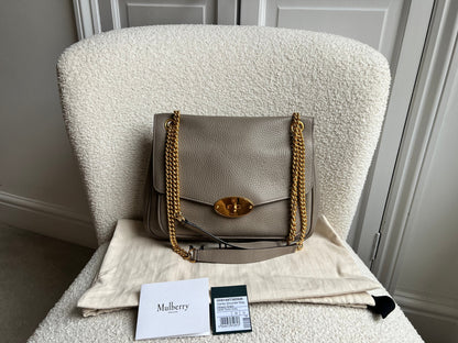 Mulberry Solid Grey Darley Shoulder Bag (RRP £1095)