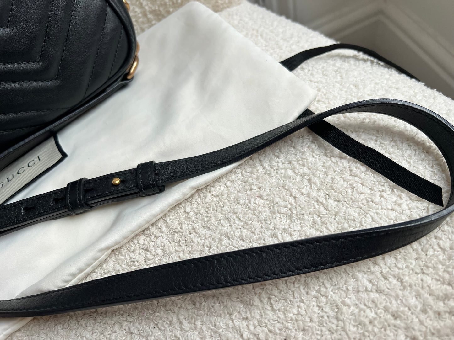 Gucci GG Black Marmont Small Shoulder Bag (RRP £1440)