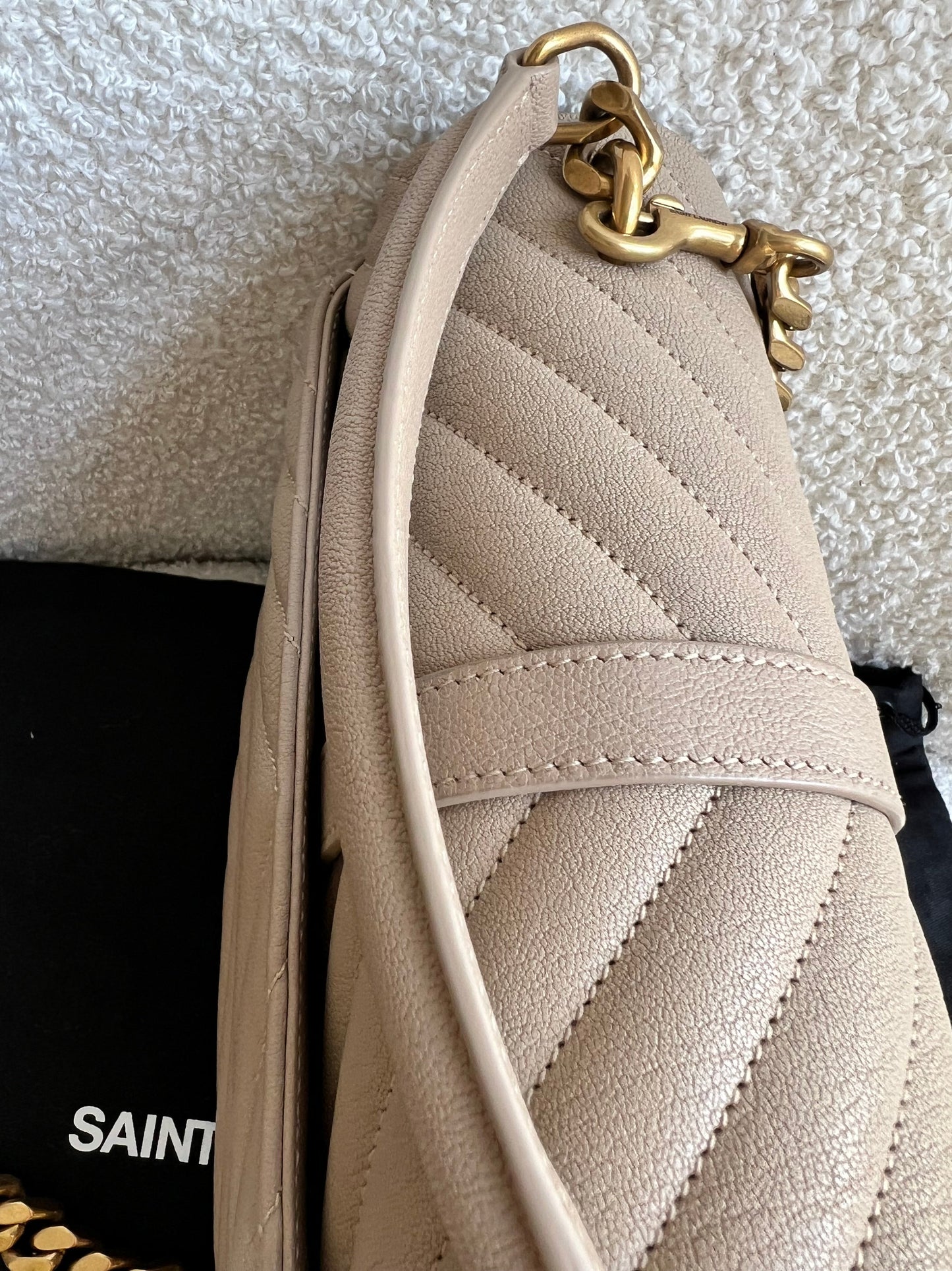 Yves Saint Laurent (YSL) Beige Medium College (£2000)