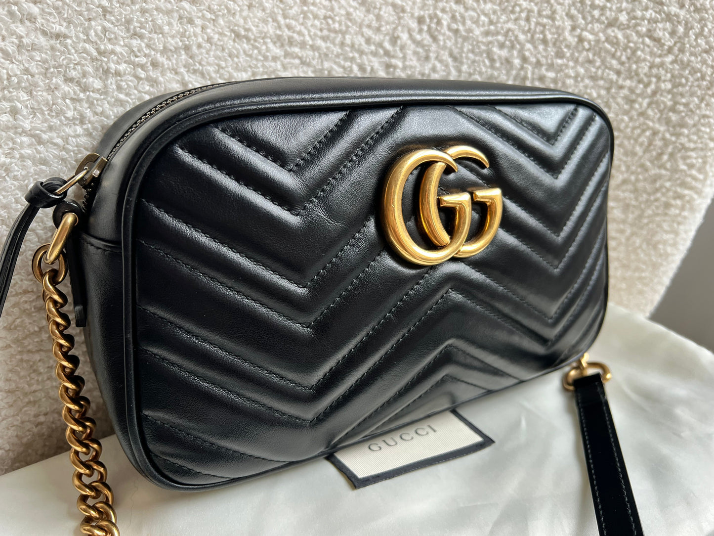 Gucci GG Black Marmont Small Shoulder Bag (RRP £1440)