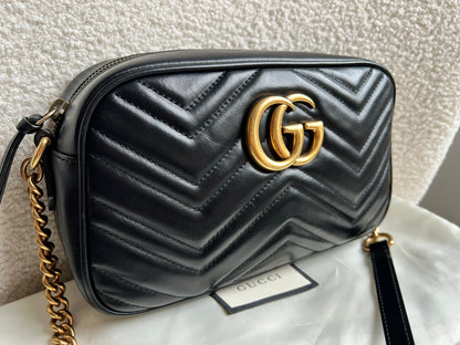 Gucci GG Black Marmont Small Shoulder Bag (RRP £1440)