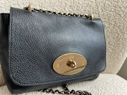 Mulberry Black Regular Lily with Gold Hardware