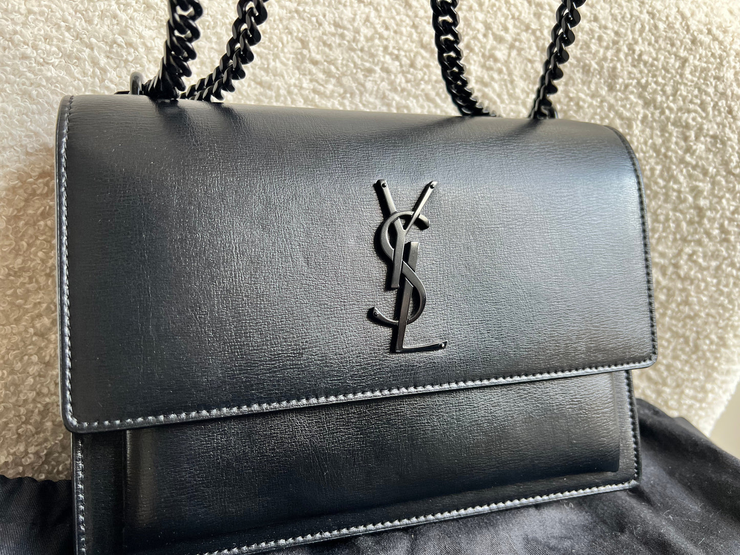 Yves Saint Laurent (YSL) Black on Black Medium Sunset (RRP £1,950)