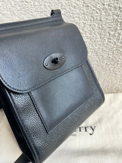 Mulberry Black Eco Scotchgrain Small Antony