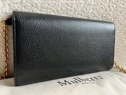 Mulberry Black Continental Chain Clutch Wallet (RRP £425)