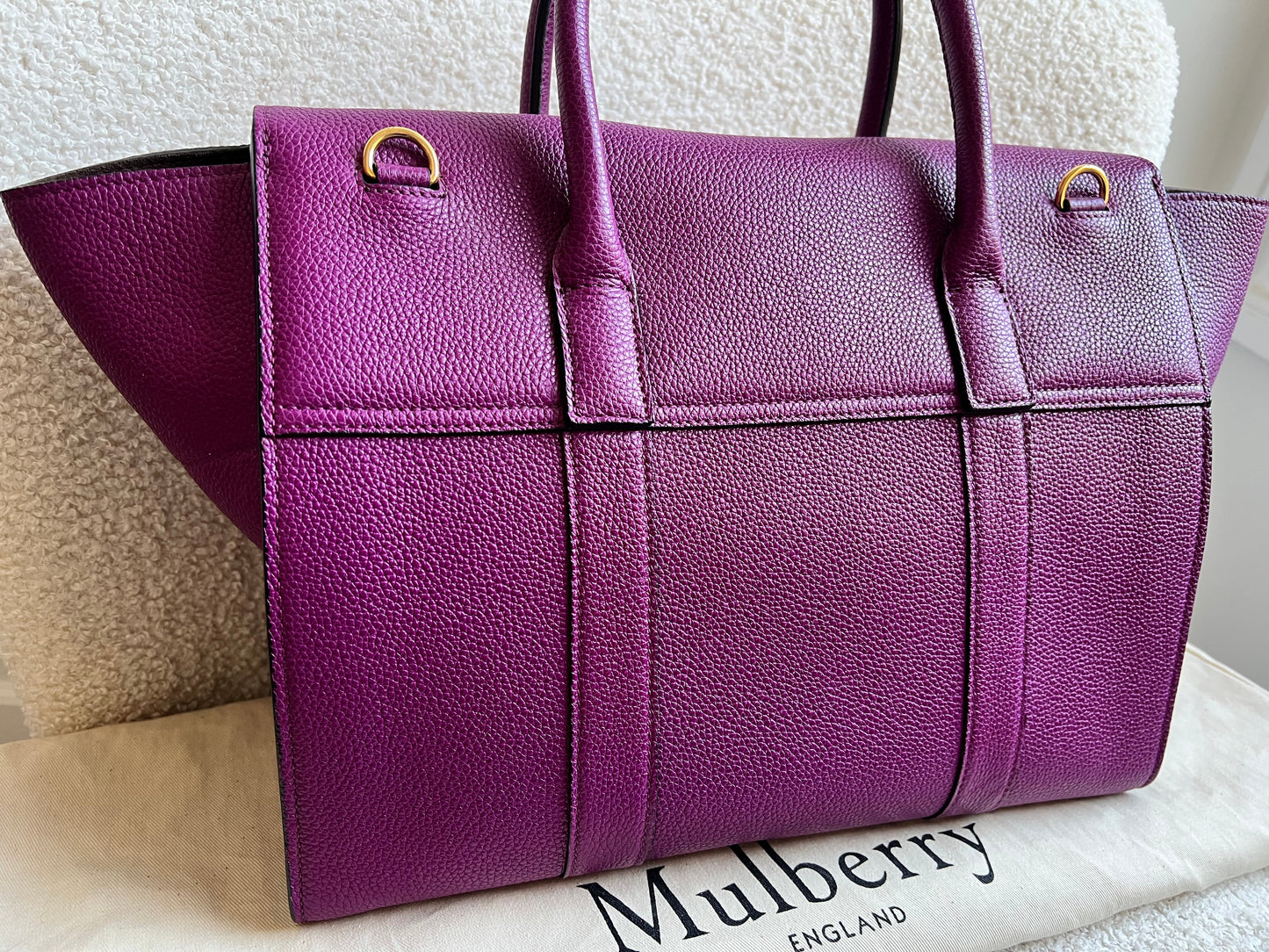 Mulberry Violet Bayswater with Strap (RRP £1,095)