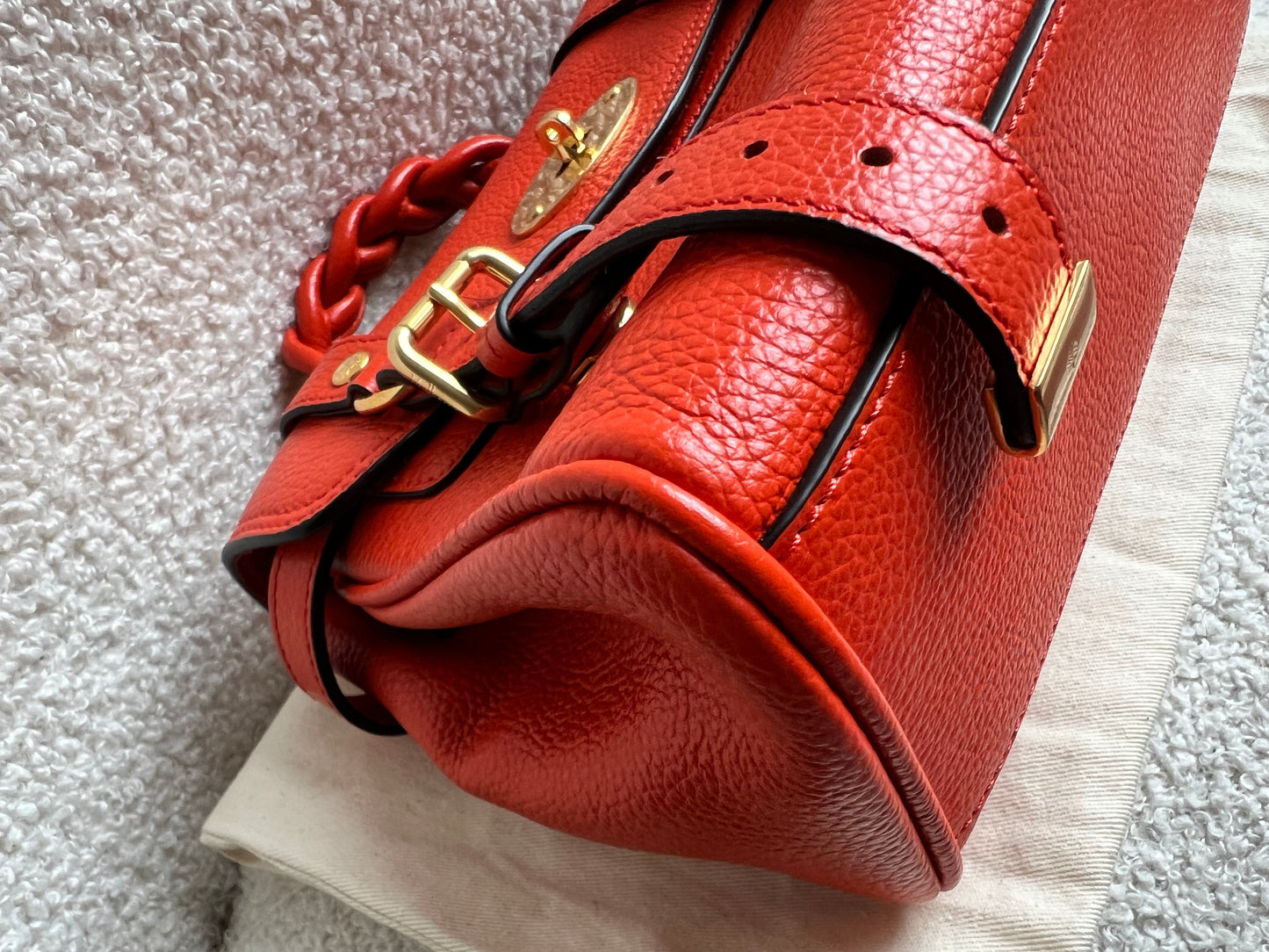 Mulberry Orange Mini Alexa (RRP £995)
