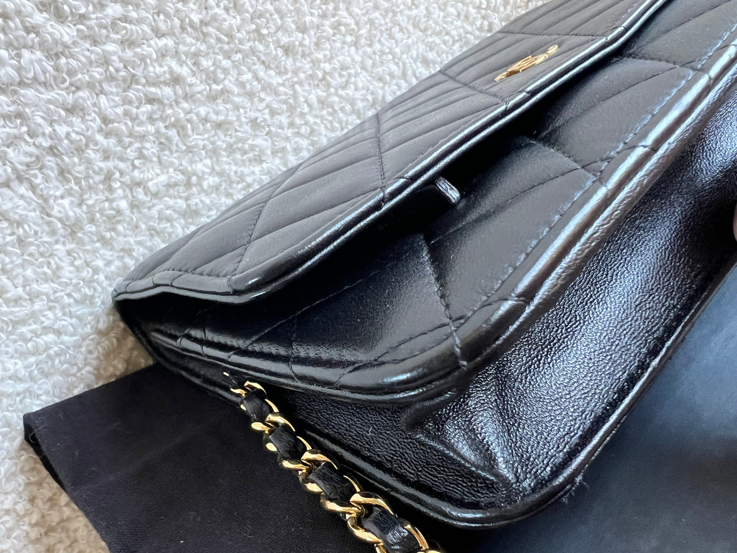 Chanel Wallet on Chain in Black Lambskin Gold Hardware (RRP £2,930)