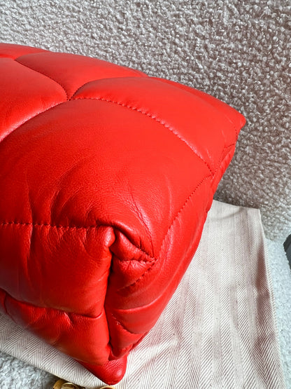 Mulberry Coral Orange Softie in Pillow Effect Nappa Leather (RRP £1650)