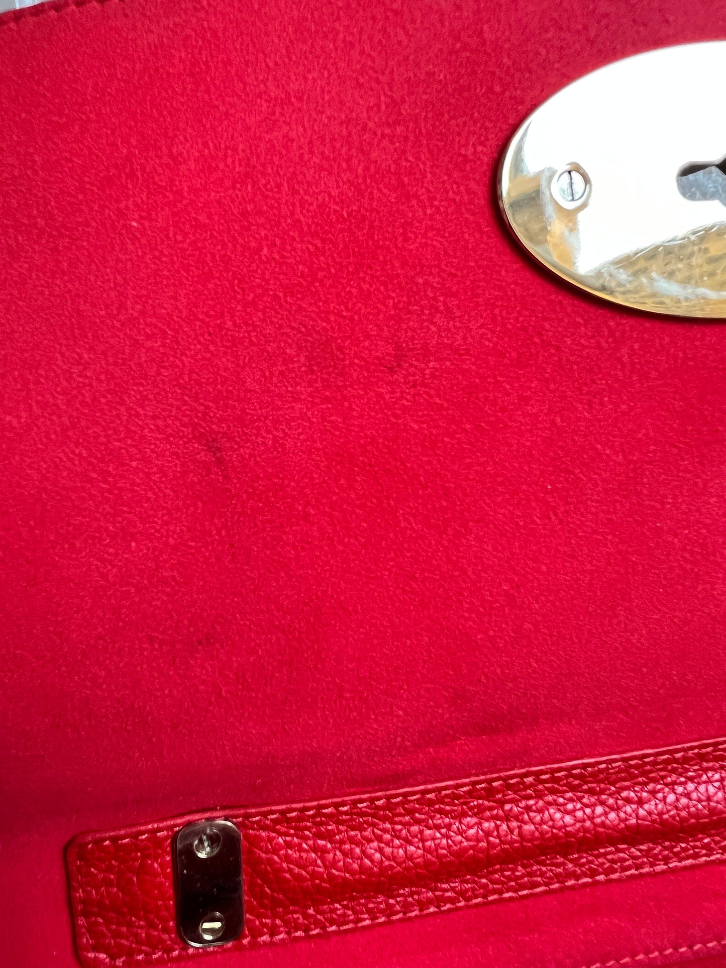 Mulberry Fiery Spritz Red Medium Lily with Gold Hardware (RRP £995)