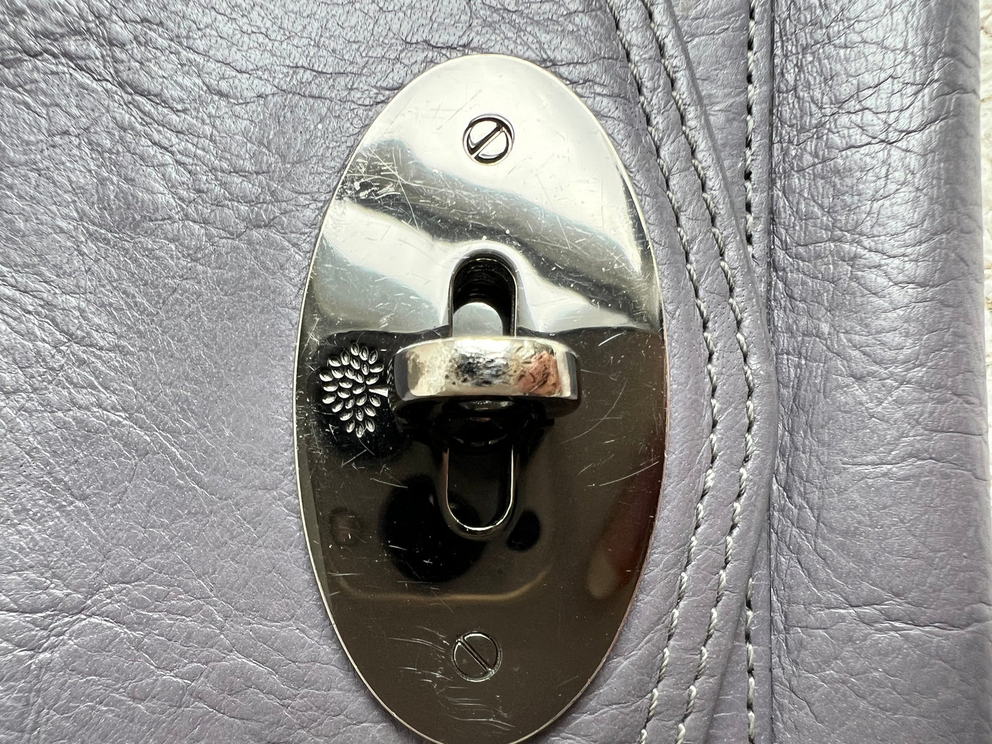 Mulberry Foggy Grey Alexa Postmans Lock Wallet
