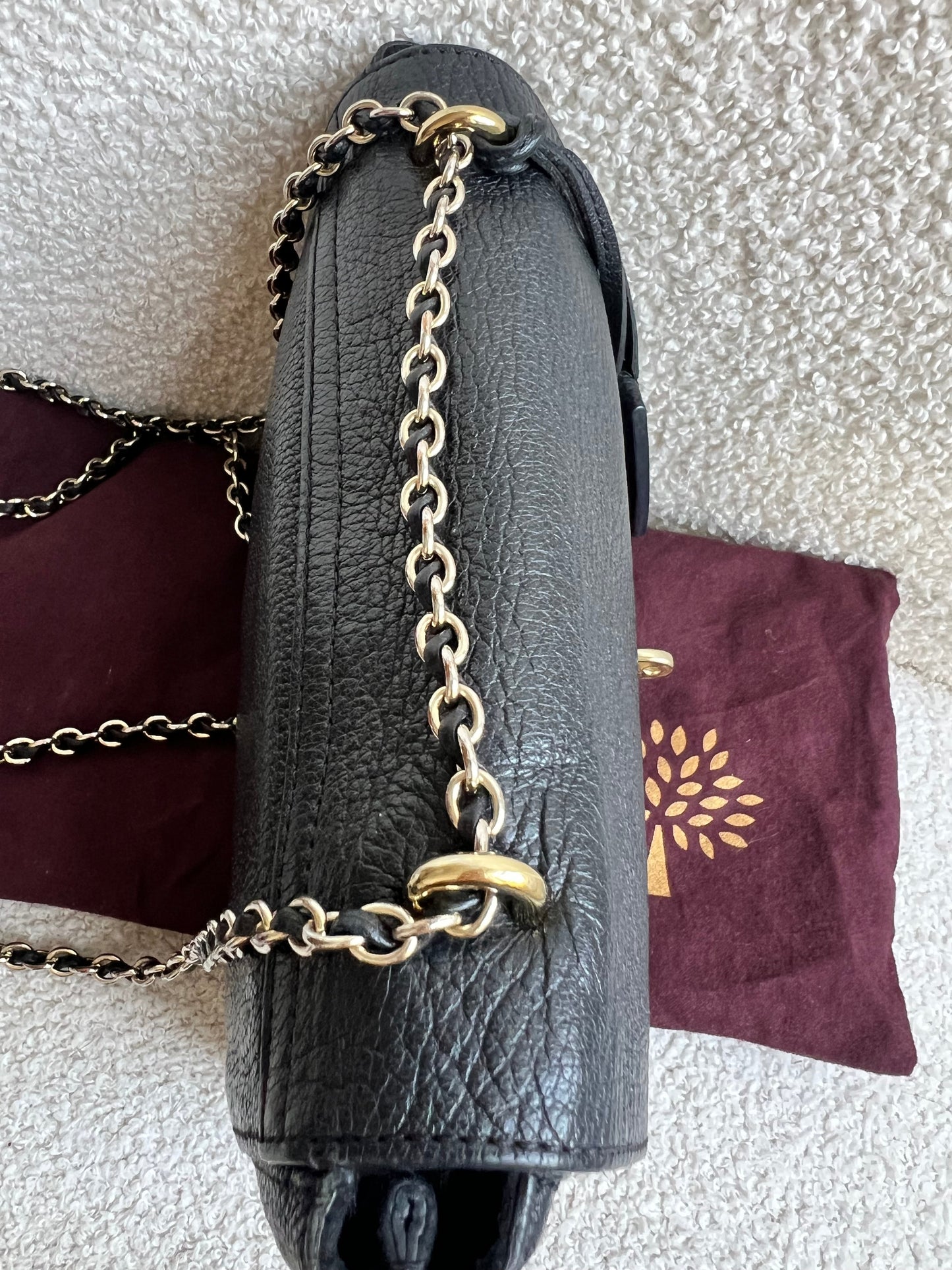 Mulberry Black Regular Lily with Hardware (RRP £995)