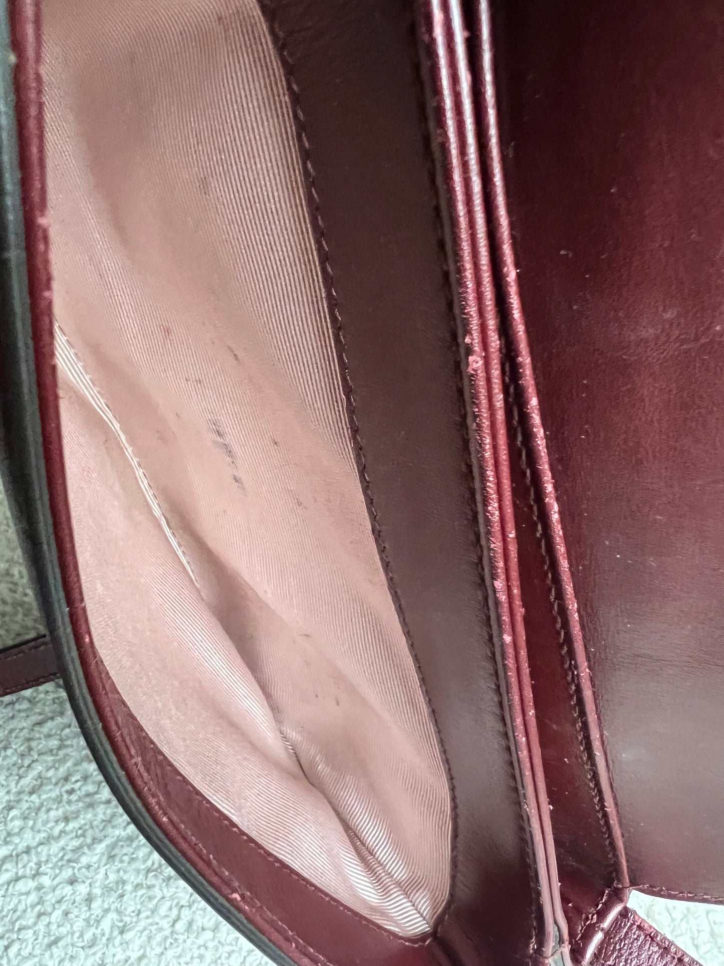 Gucci Burgundy Small Arli Shoulder Bag