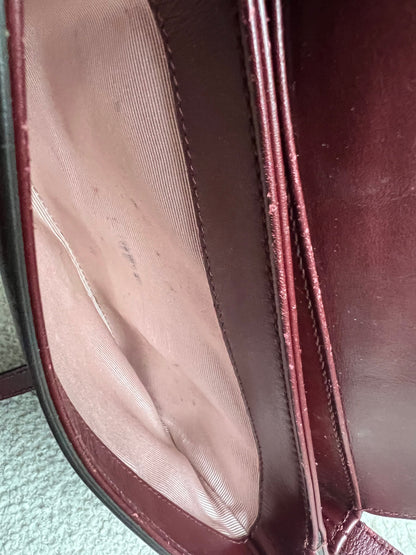Gucci Burgundy Small Arli Shoulder Bag