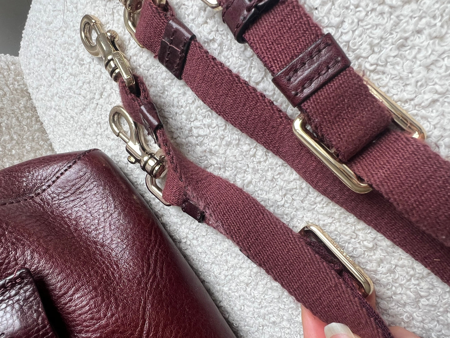 Mulberry Oxblood Mini Cara Backpack (RRP £850)