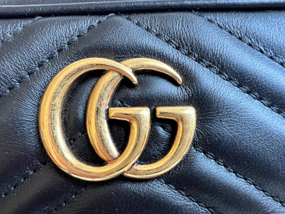 Gucci GG Black Marmont Mini Shoulder Bag (RRP £1,360)