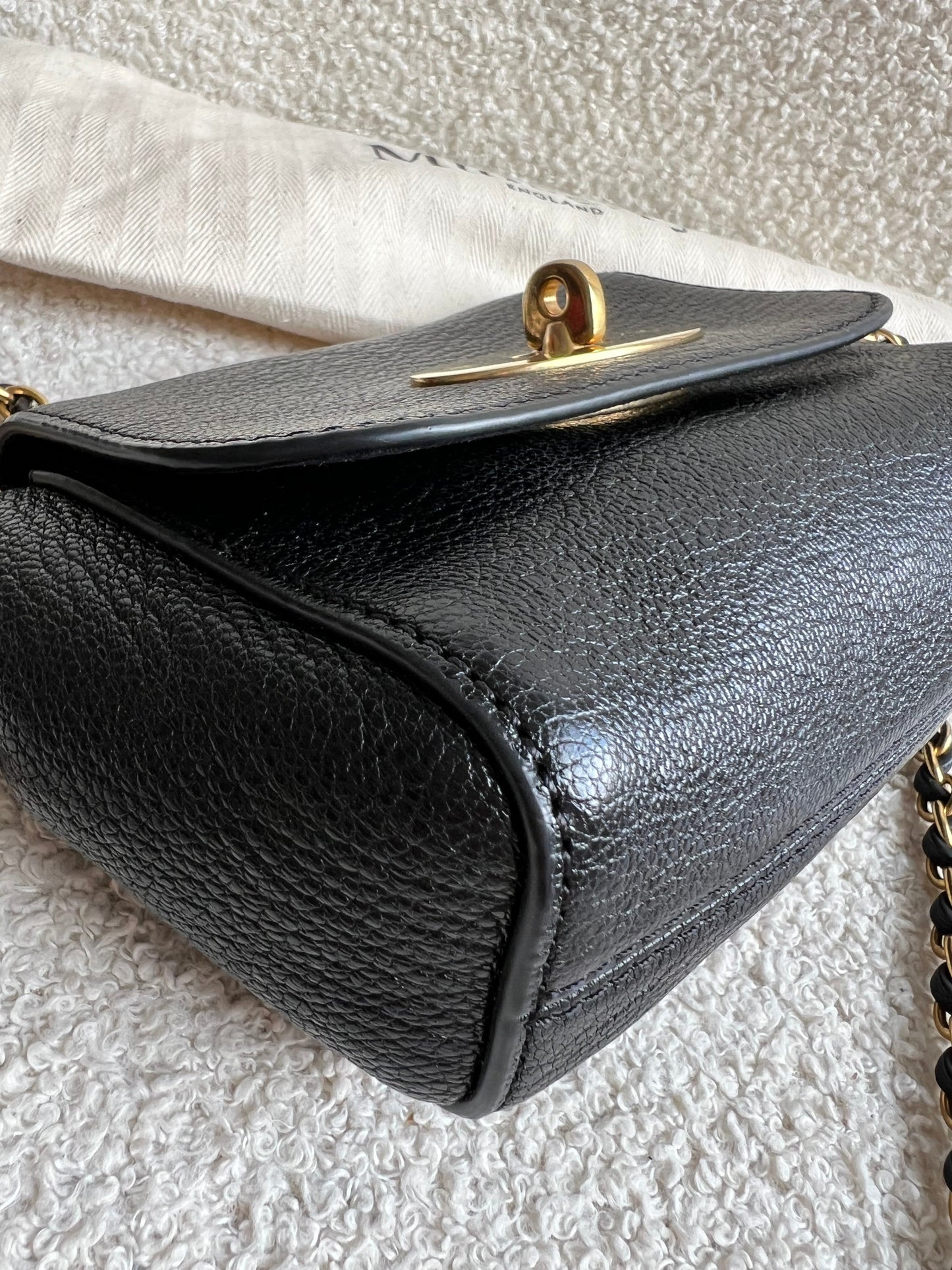 Mulberry Black Mini Lily with Gold Hardware (RRP £395)