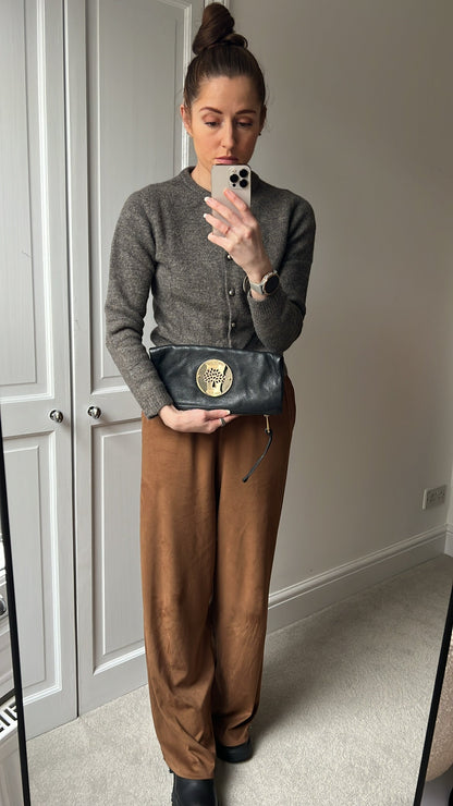 Mulberry Black Daria Clutch (RRP £550)
