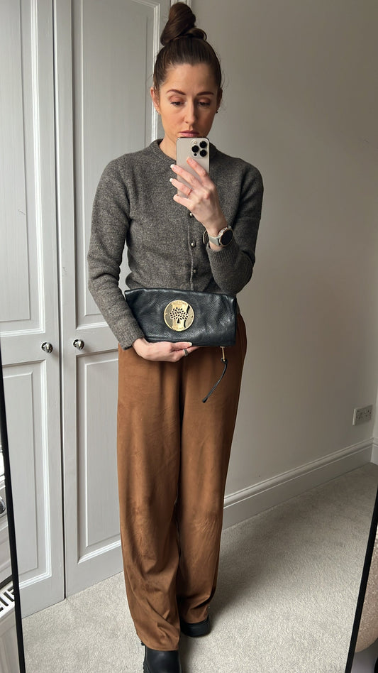 Mulberry Black Daria Clutch (RRP £550)