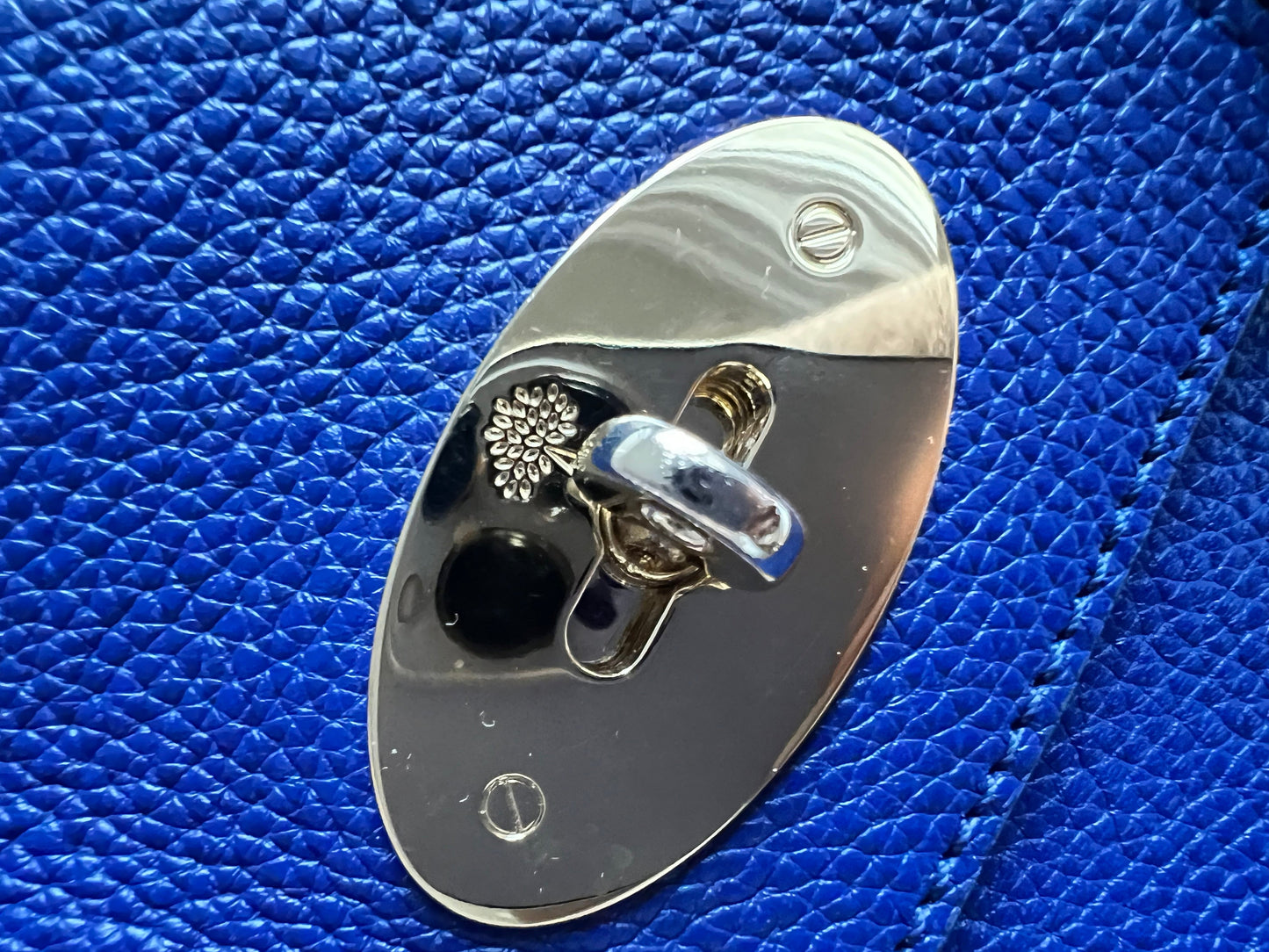Mulberry Neon Blue Bayswater Satchel (RRP £995)