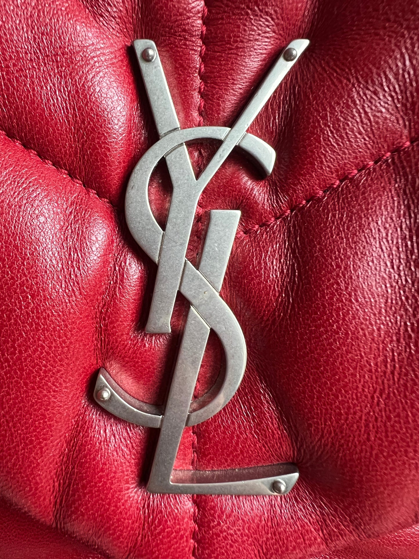 Yves Saint Laurent (YSL) Small Puffer in Red Quilted Lambskin (RRP £2,415)