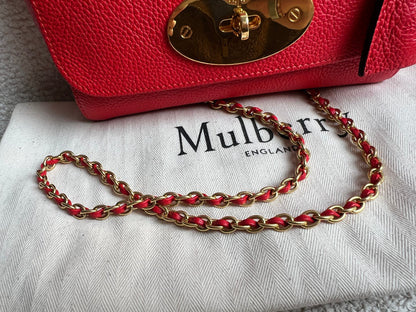 Mulberry Fiery Red Regular Lily with Gold Hardware (RRP £995)