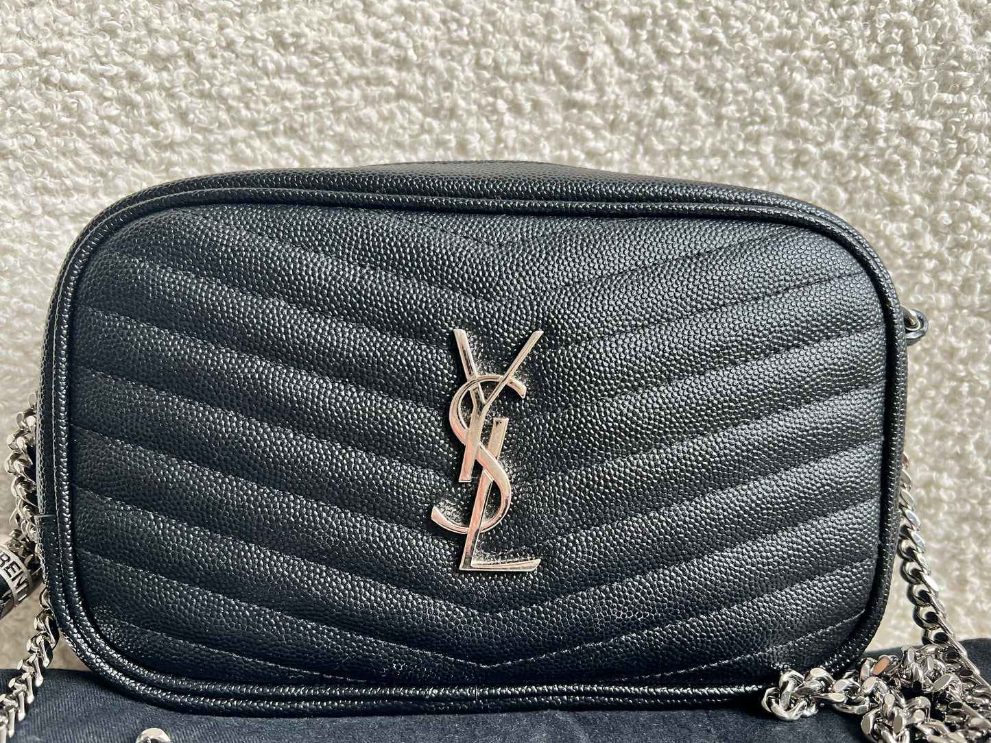 Yves Saint Laurent (YSL) Black Mini Lou Camera Bag (RRP £1285)