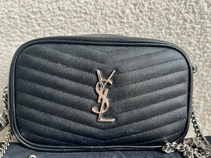 Yves Saint Laurent (YSL) Black Mini Lou Camera Bag (RRP £1285)