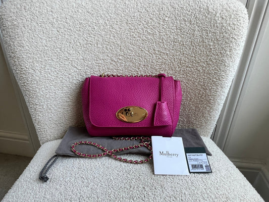 Mulberry Regular Lily in Mulberry Pink Heavy Grain (RRP £995)