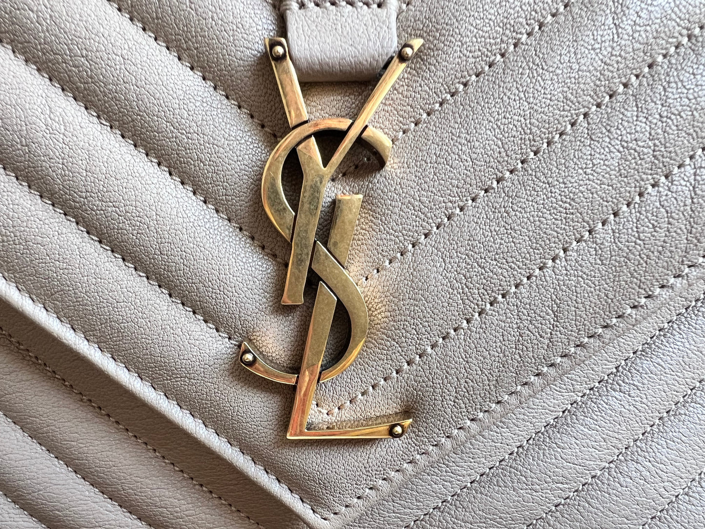 Yves Saint Laurent (YSL) Beige Medium College (£2000)
