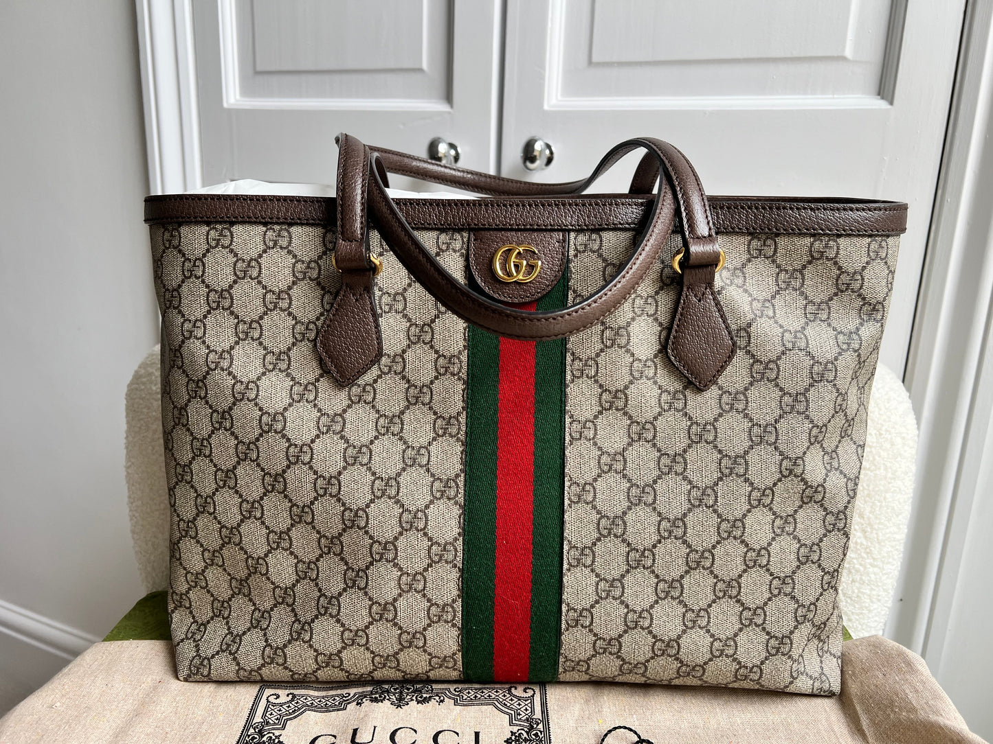 Gucci Ophidia GG Supreme Medium Tote (RRP £1440)