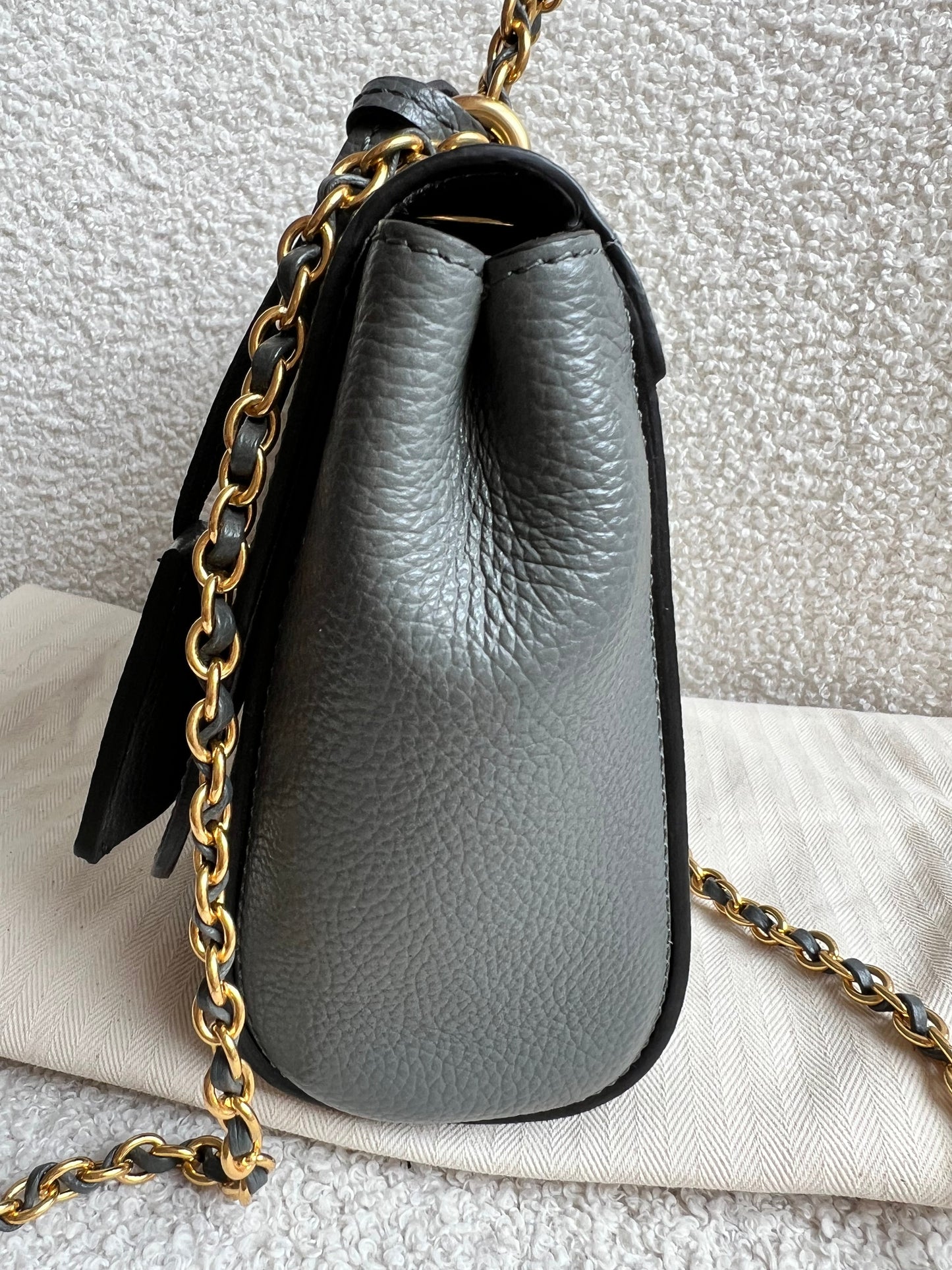 Mulberry Charcoal Grey Regular Lily with Gold Hardware (RRP £995)