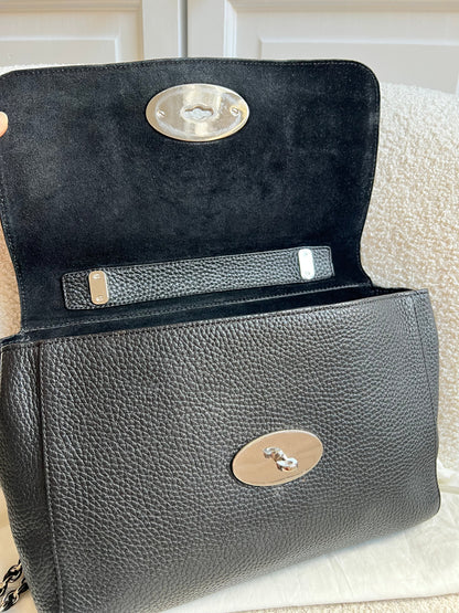Mulberry Black Medium Lily with Silver Hardware (RRP £1095)