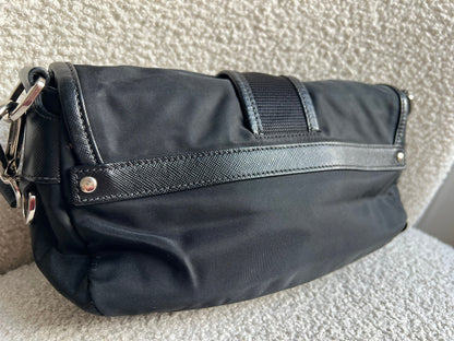 Prada Vintage Nylon Buckle Shoulder Bag