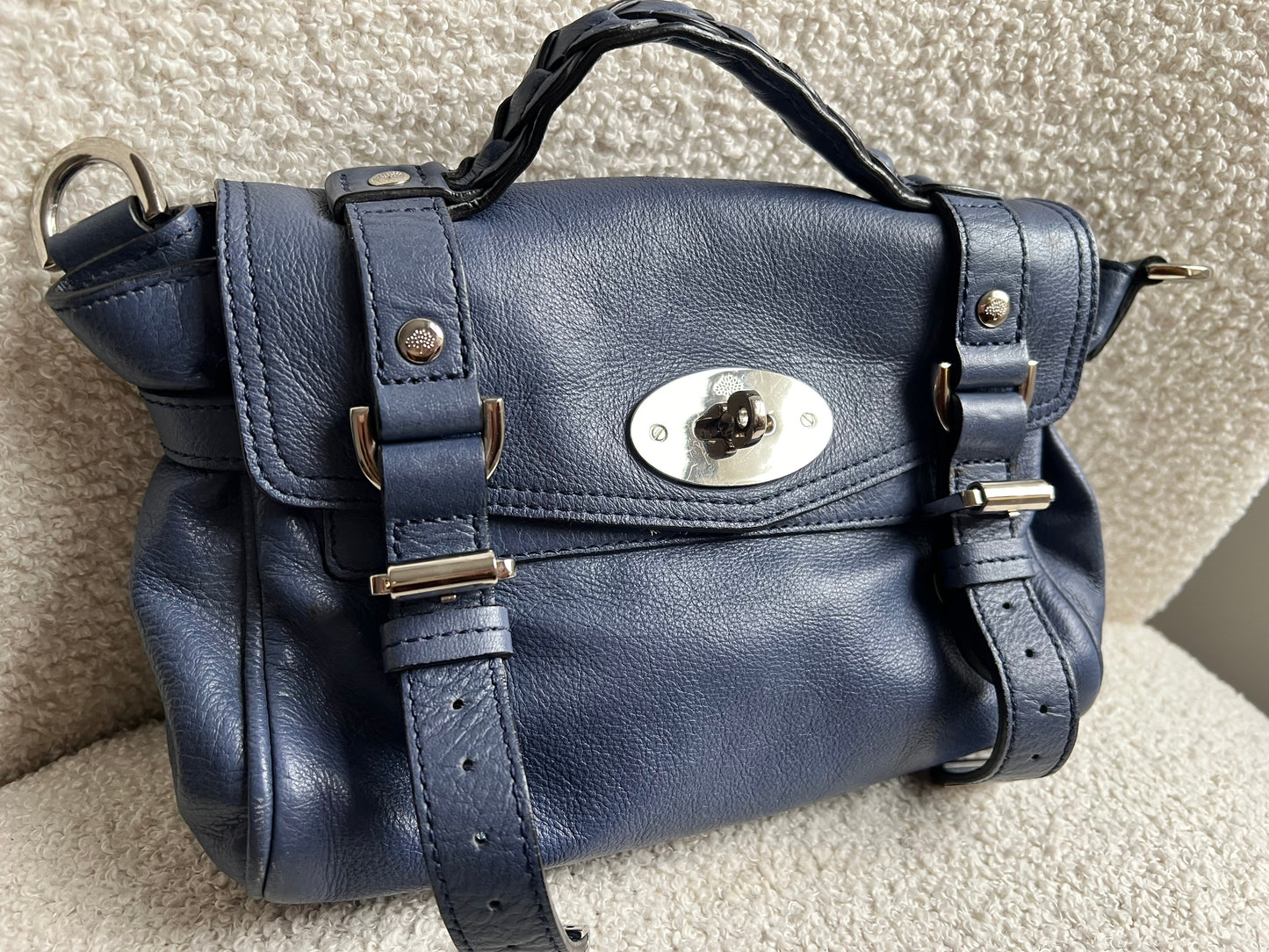 Mulberry Slate Blue Mini Alexa (RRP £850)