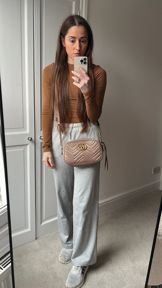 Gucci GG Marmont Dusty Pink Small Shoulder Bag (RRP £1440)