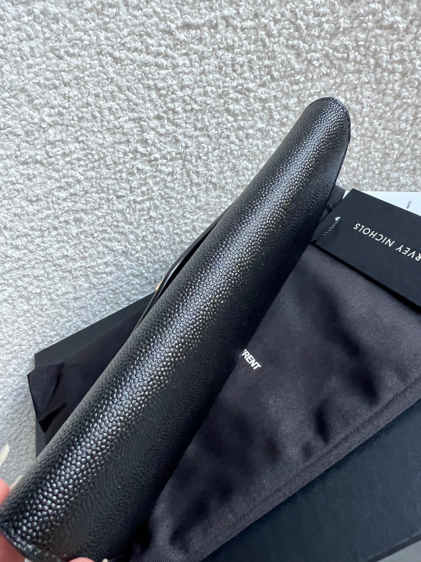 Yves Saint Laurent (YSL) Black Uptown Chain Wallet (RRP £1110)