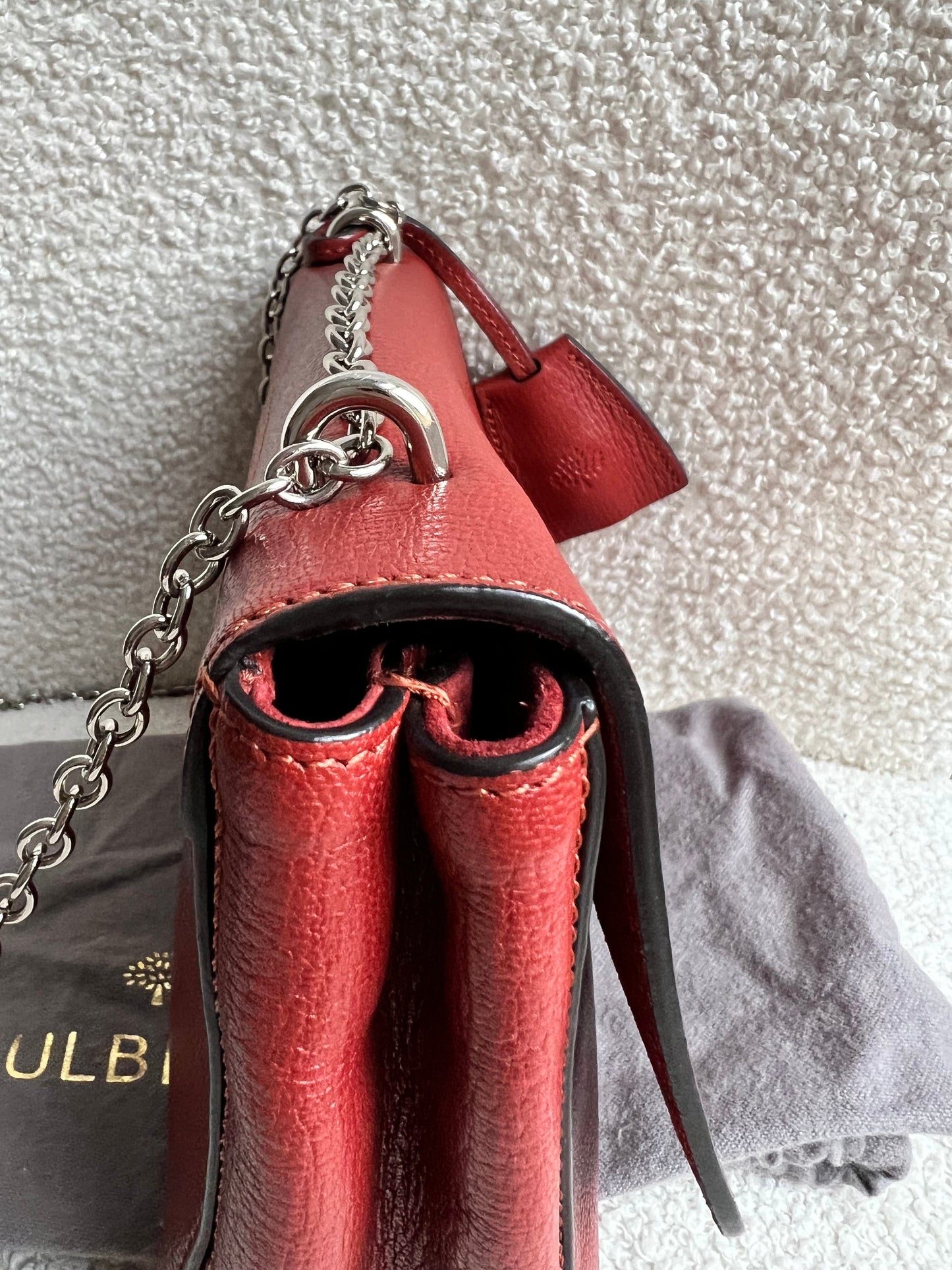 Mulberry Rust Regular Lily with Silver Hardware