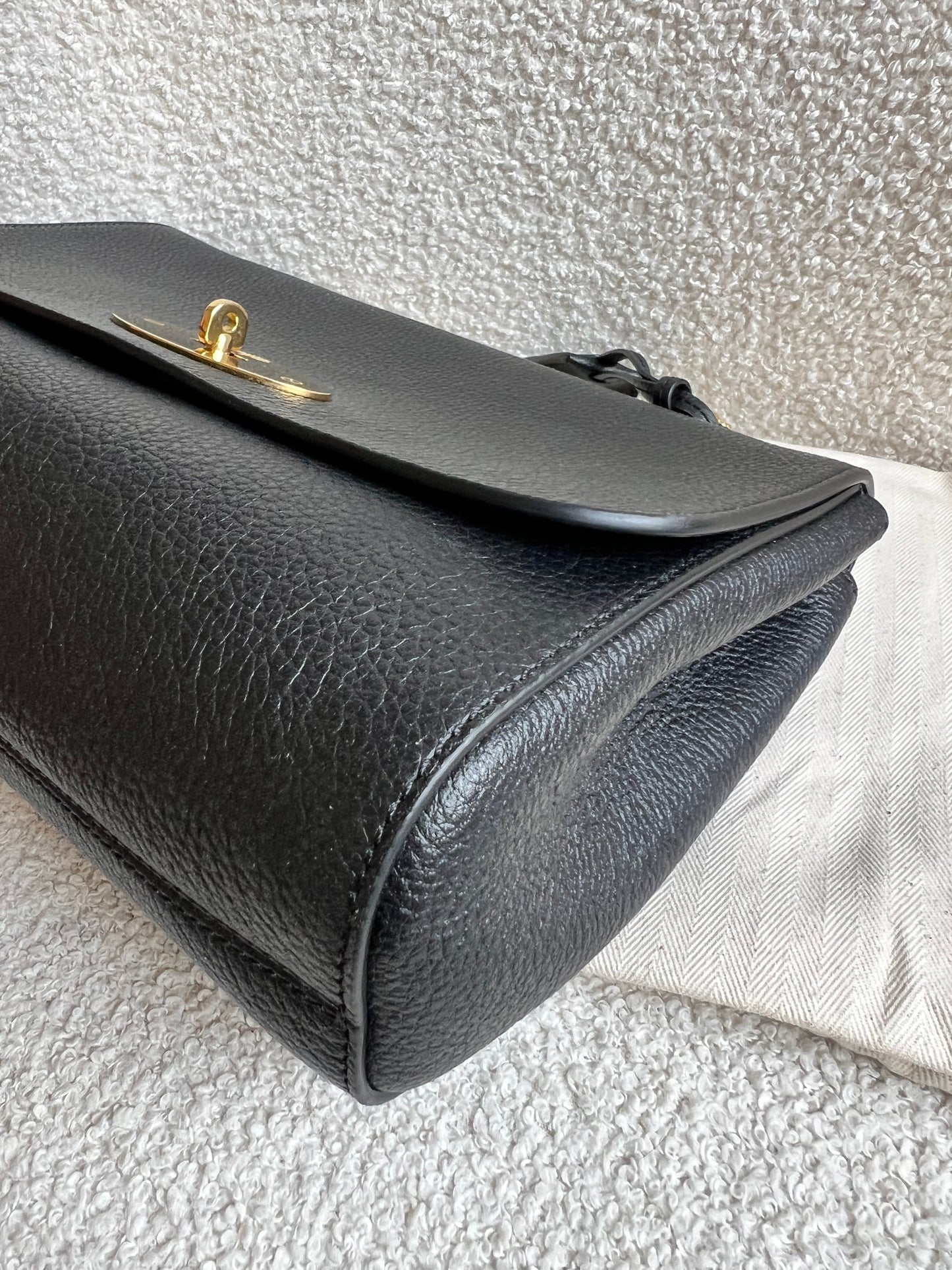 Mulberry Black Medium Lily with Gold Hardware (RRP £1095)