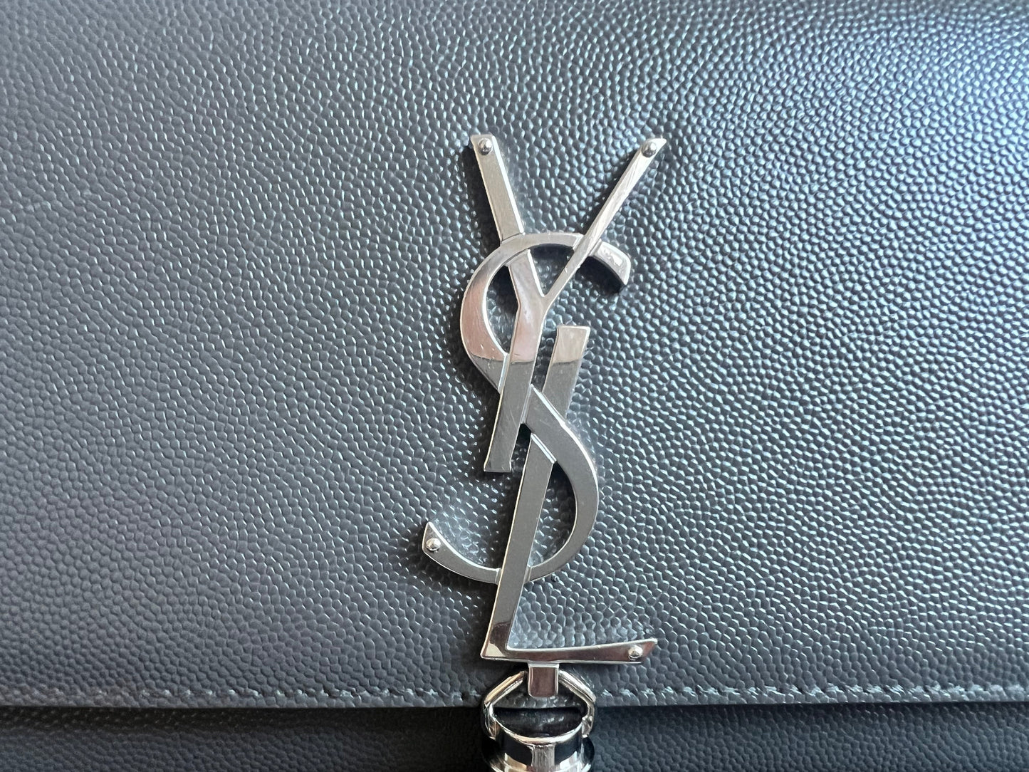 Yves Saint Laurent (YSL) Light Grey Small Kate Tassel (RRP £1,550)