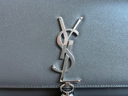 Yves Saint Laurent (YSL) Light Grey Small Kate Tassel (RRP £1,550)
