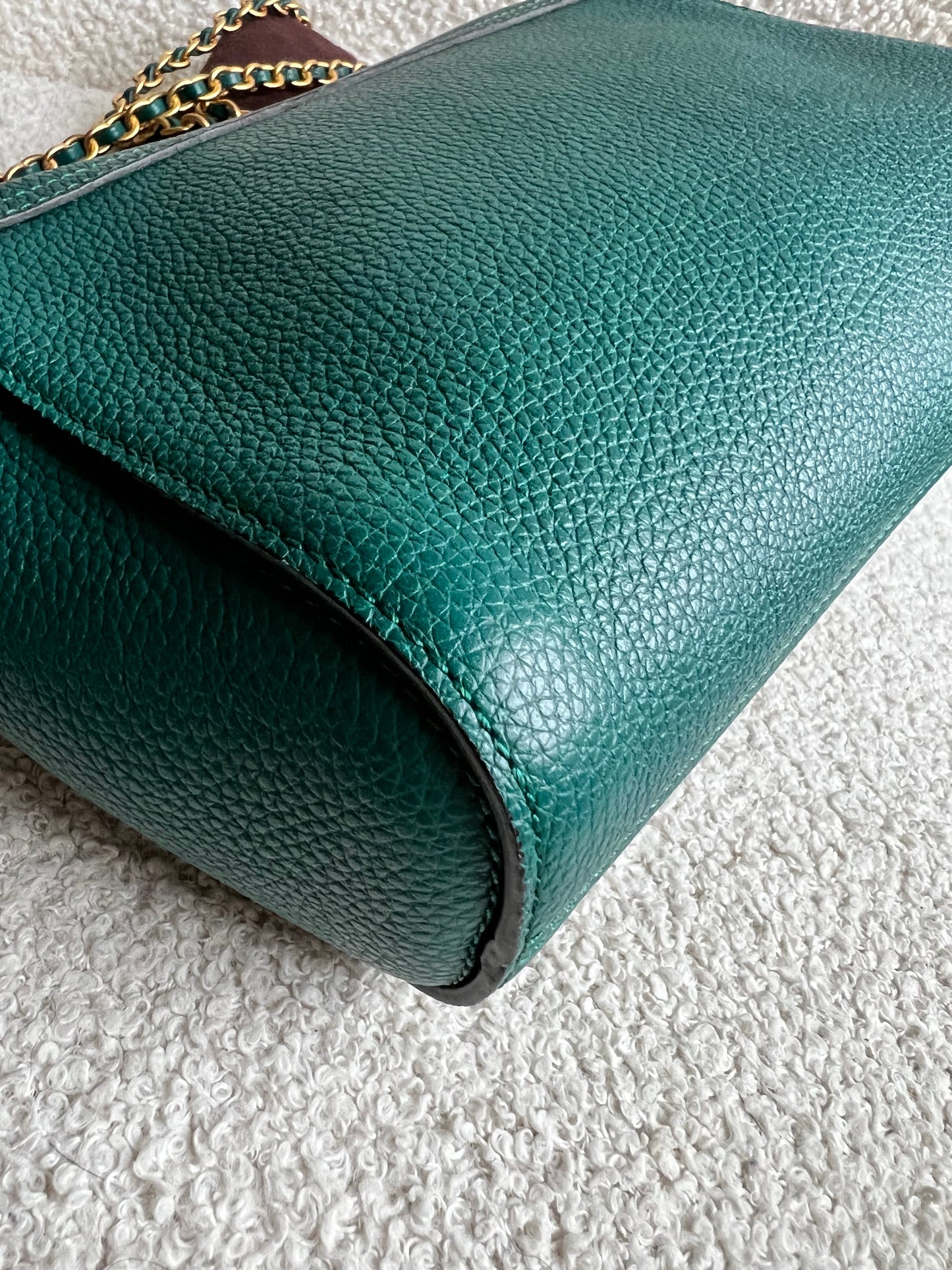 Mulberry Ocean Green Regular Lily with Gold Hardware (RRP £995)