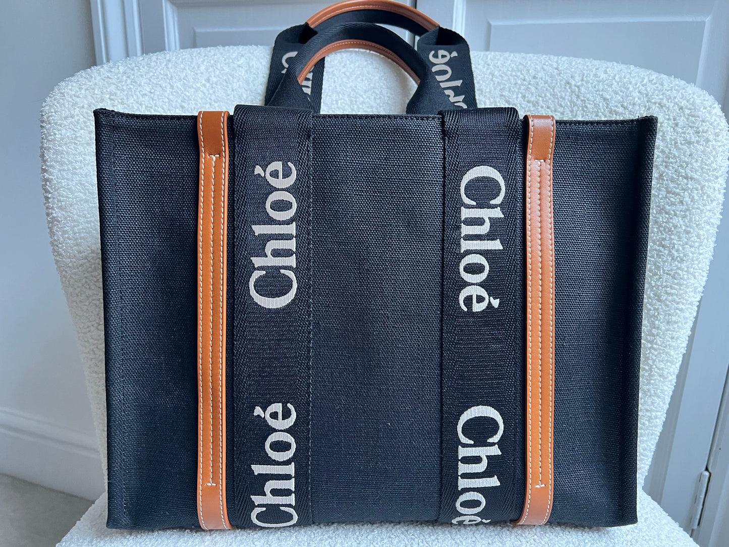 Chloe Medium Black Woody Tote Bag (RRP £990)