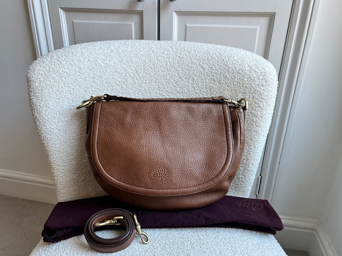 Mulberry Oak Large Effie Satchel