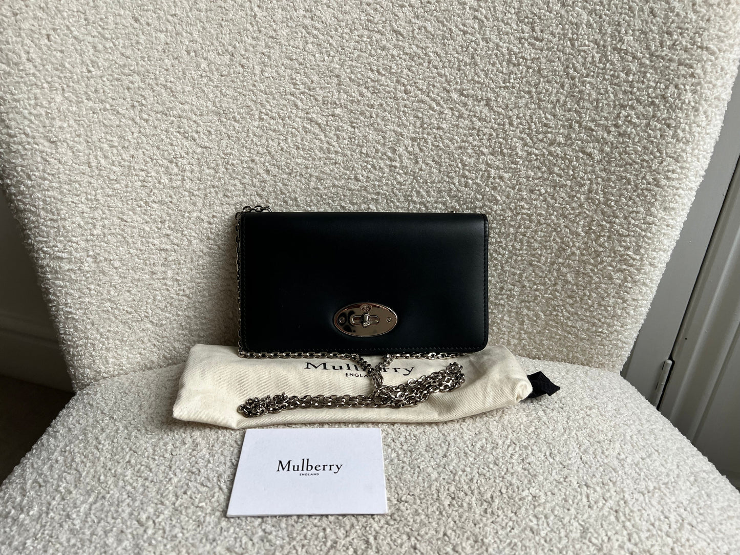 Mulberry Black Bayswater Clutch (RRP £495)