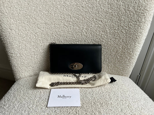Mulberry Black Bayswater Clutch (RRP £495)