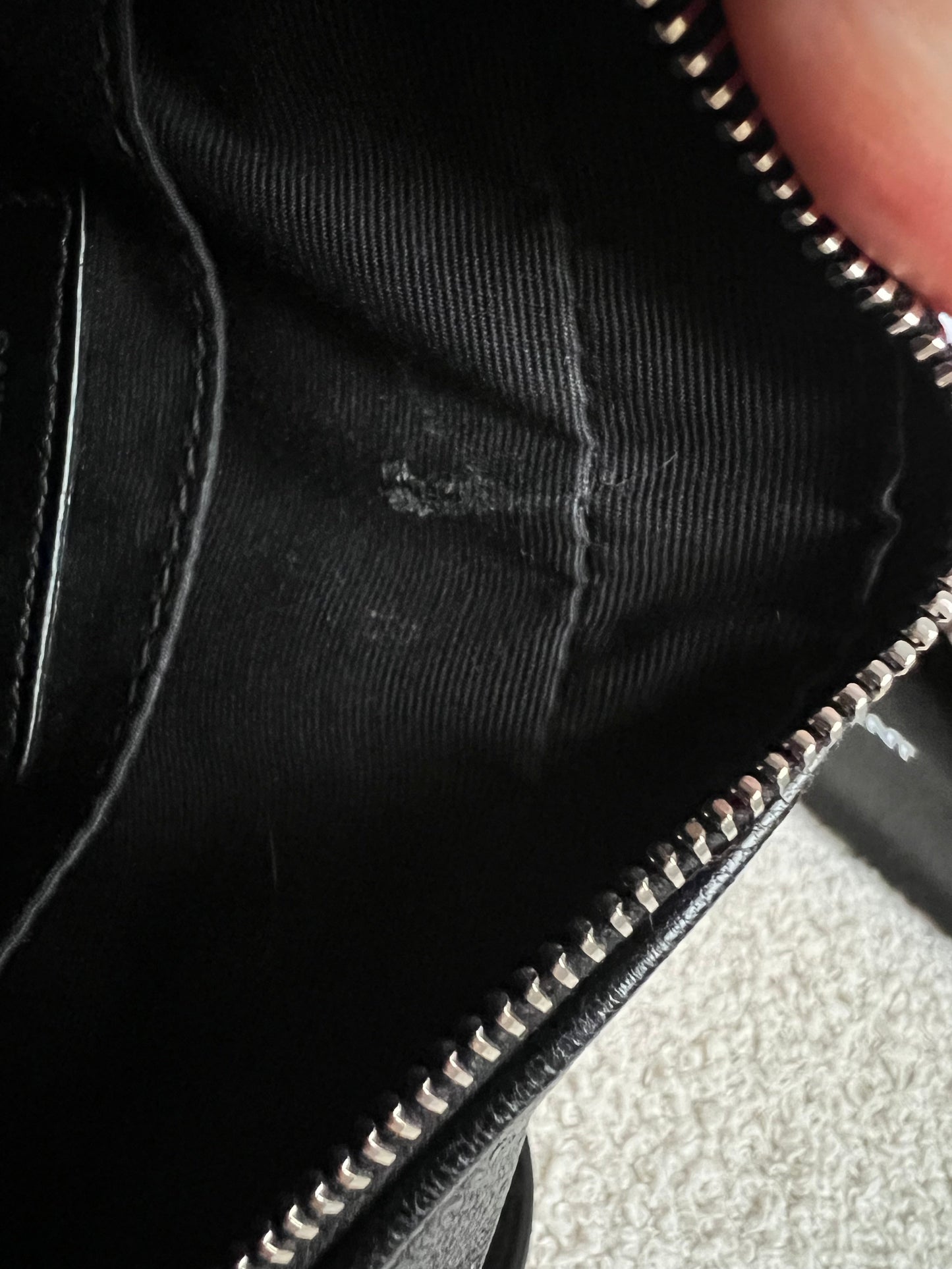 Yves Saint Laurent (YSL) Black Studded Lou Belt Bag