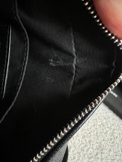 Yves Saint Laurent (YSL) Black Studded Lou Belt Bag