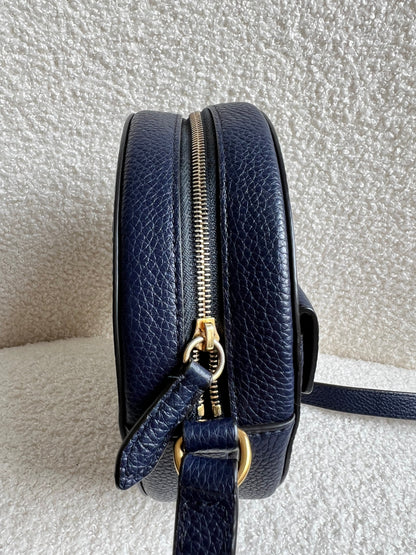 Mulberry Union Jack Midnight Darley Round Shoulder Clutch