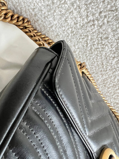 Gucci GG Black Marmont Small Shoulder Bag (RRP £2070)